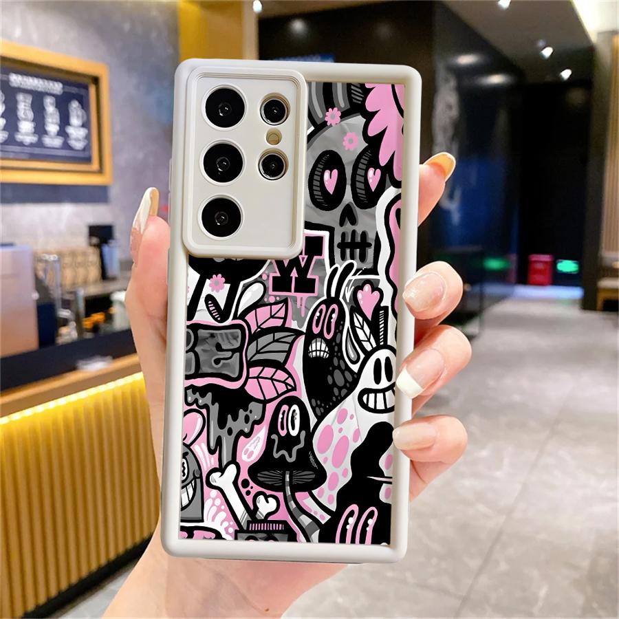 Case for Samsung Galaxy S26 Ultra S24Ultra S20FE S23 FE S22 S25 S21 S25 Edge S24 Plus Phone Cover Trendy Fashion Patterns
