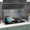 Stainless Steel Kitchen Stove Hood Baffle and Splatter Shield Enclosure