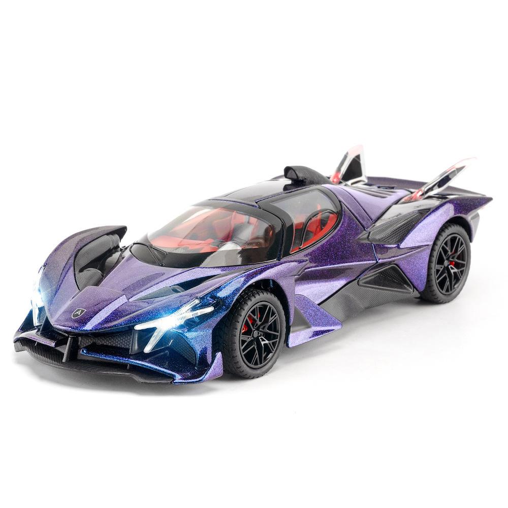 1/24 Apollo Project EVO Supercar Alloy Die Cast Toy Car Model Sound and Light Children's Toy Collectibles Birthday Gift
