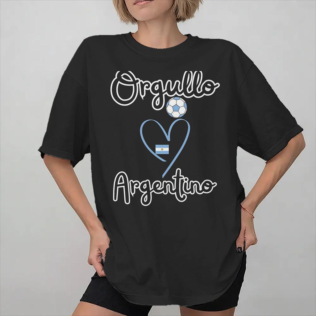 Las Malvinas Argentina Soccer Football Printed T Shirts Unisex Wounisex Cotton Tee Shirt Clothing