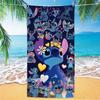 Western Anime Pattern Soft Thick Microfiber Large Towel For Children Beach Swimming
