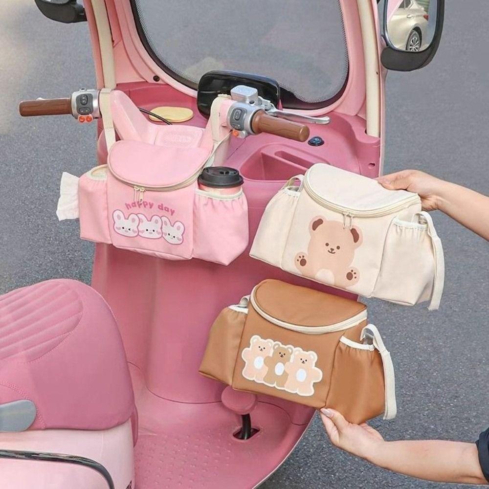 PU Leather Bicycle Handlebar Bag Waterproof Mountain Bike Bag for Cycling