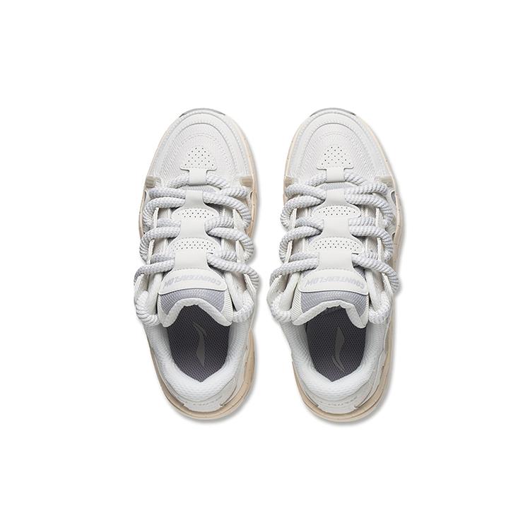LiNing CF Tracing, Version 2.0 Lightweight, Wear resistant, And Non slip Low Top Sports Casual Shoes Women's White Gray AGCT178-1