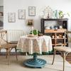 Tablecloth Floral Printing Dining Table Cloth Cotton and Linen Round Fabric Small Round Table