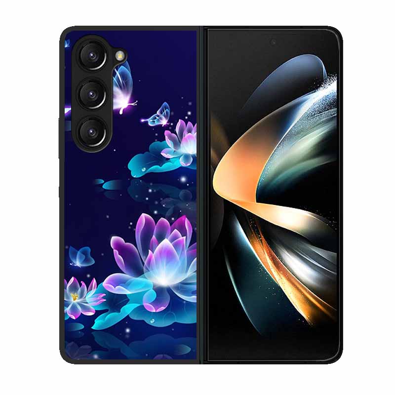 Чехол-крышка для телефона Samsung Z Fold 6 Волк Черный Пластиковый Жесткий Задний Чехол для Samsung Galaxy Z Fold6 Fold 4 3 2 5 Чехол Funda