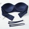 Women's Solid Color Seamless Party Wedding Bras Sexy Simple Girl Underwear Bras 3D Invisible Underwear Without Steel Ring Tube Top Push Up Bra