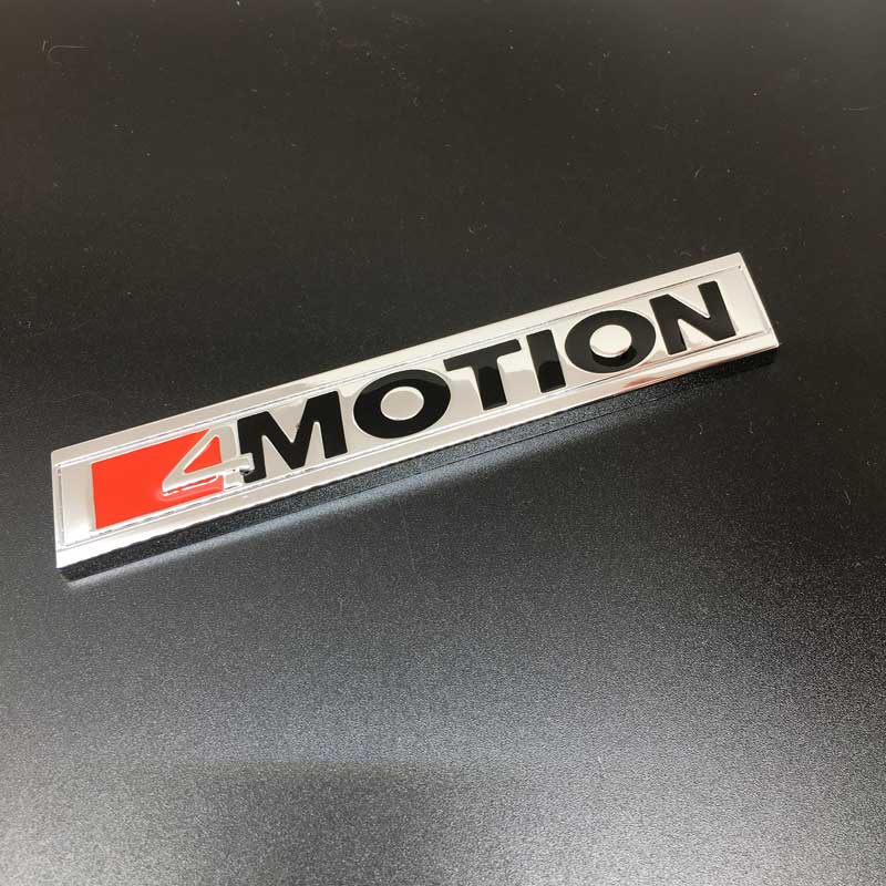 3D Metal 4 MOTION Front Grille Badge Sticker Car Rear Trunk Body Emblem for GOLF Polo Tiguan Jetta Car Styling