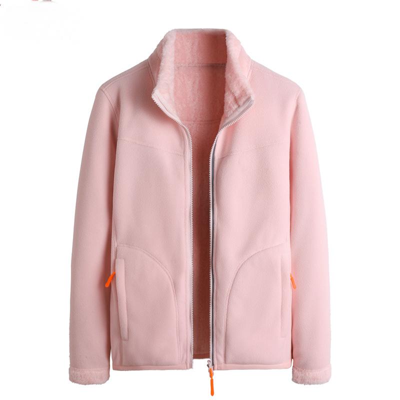 Большие размеры осень-зима женские бархатные и утолщенные теплые пальто на молнии модная свободная повседневная флисовая куртка M-4XL