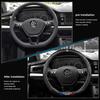 O1Для VOLKSWAGEN VW Автомобиля Углепластиковая Накладка на Руль Противоскользящие Колпачки на Рулевую Ручку Для VW GTI Scirocco Polo Passat Golf Tiguan