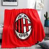 Фланелевое одеяло с принтом AC Milan, Высококачественное, Удобное для всех сезонов, Декор для дома, Тепло и уют, Идеально для рождественских подарков
