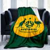 Australia Coat Of Arms Emblem Blanket Suitable for Sofas, Beds, Offices, And Camping - Perfect Gift for Halloween Christmas