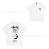 STU American Vintage Graphic T-Shirt Couples White Collection Short Sleeve Men Women Casual
