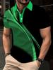 Мужская футболка для гольфа с графическим принтом в полоску, летние модные повседневные теннисные футболки с коротким рукавом