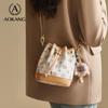 Aokang Women's Trendy Luxury Bucket Shoulder Bag