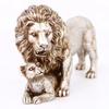 Creative European Figurine Golden Lion Ornament Resin Craft Home Decorations Office Table Restaurant Decorative Accessories
