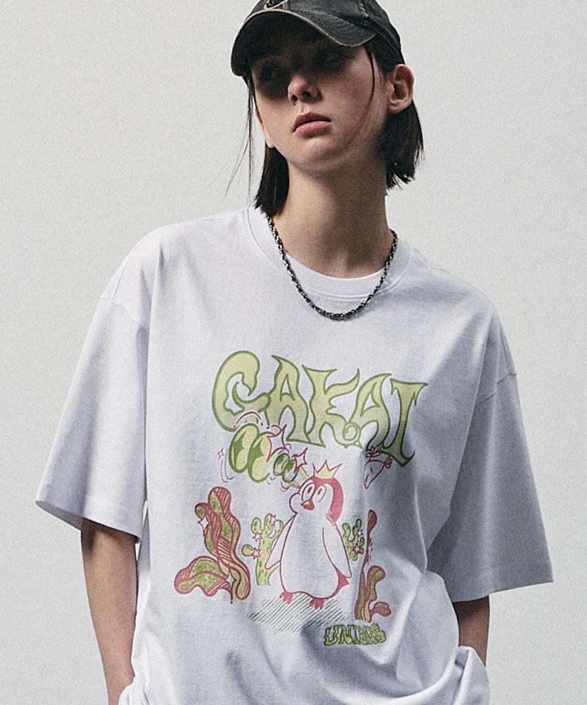 GAKKAI UNIONS Hidden Catch Short Sleeve T-Shirt White
