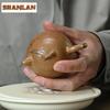 160 мл Традиционные Исинские Фиолетовые Глиняные Чайники Ручной Работы Орхидея Бамбук Цюань Цюань Горшок Сырая Руда Секция Глиняный Чайник Цзыша Чайный Набор Подарок