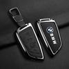 BAGF7 Car Sticker Hot For BMW Leather Car Remote Key Case Cover Shell Fob For BMW X1 X3 X5 X6 X7 1 3 5 6 7 Series G20 G30 G11 F15 F16