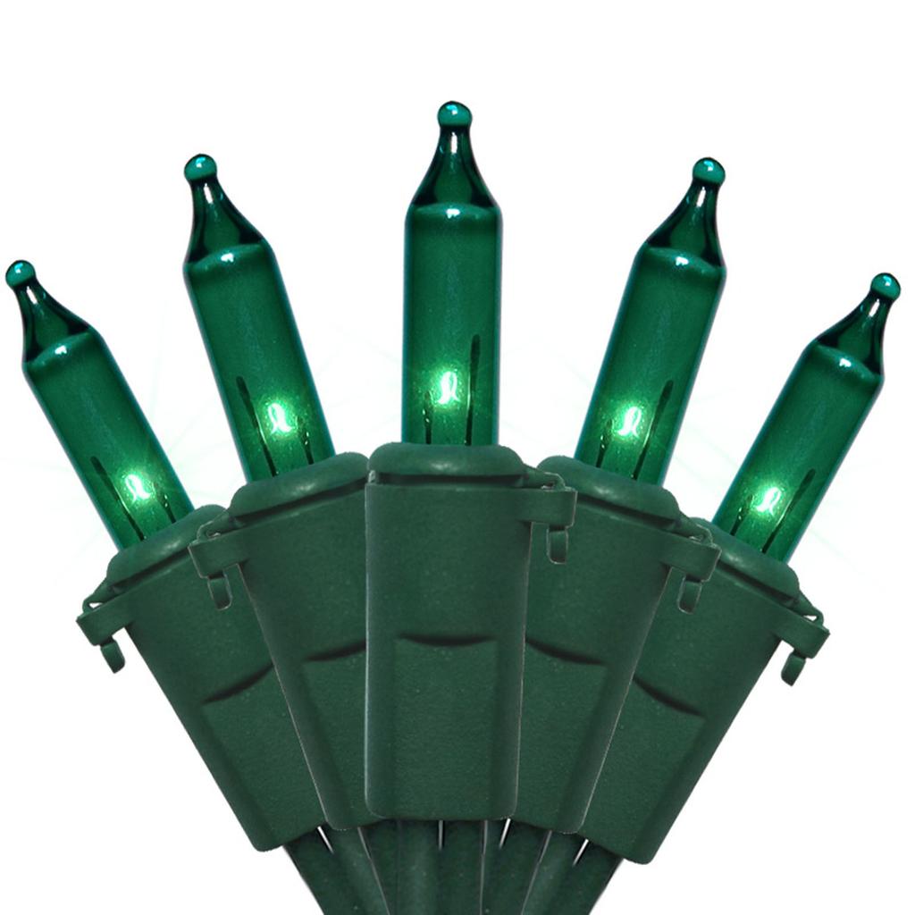 100 Light Christmas Decorative Lights US Standard Tungsten Filament Pull String Light String Outdoor Colored Light String