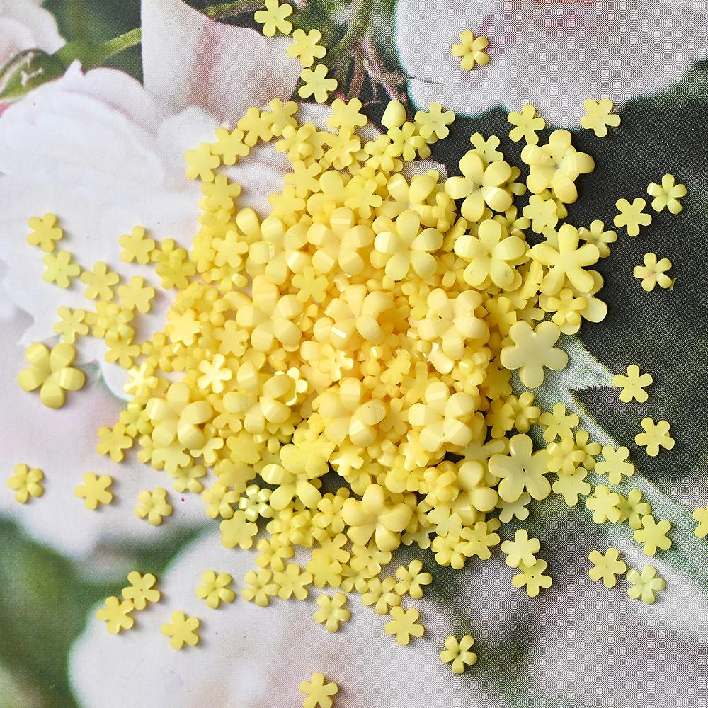 100 шт./пакет 3D акриловые цветы для ногтей подвески смешанного размера цвета украшения для ногтей стразы цветочки ювелирные изделия DIY аксессуары для ногтей