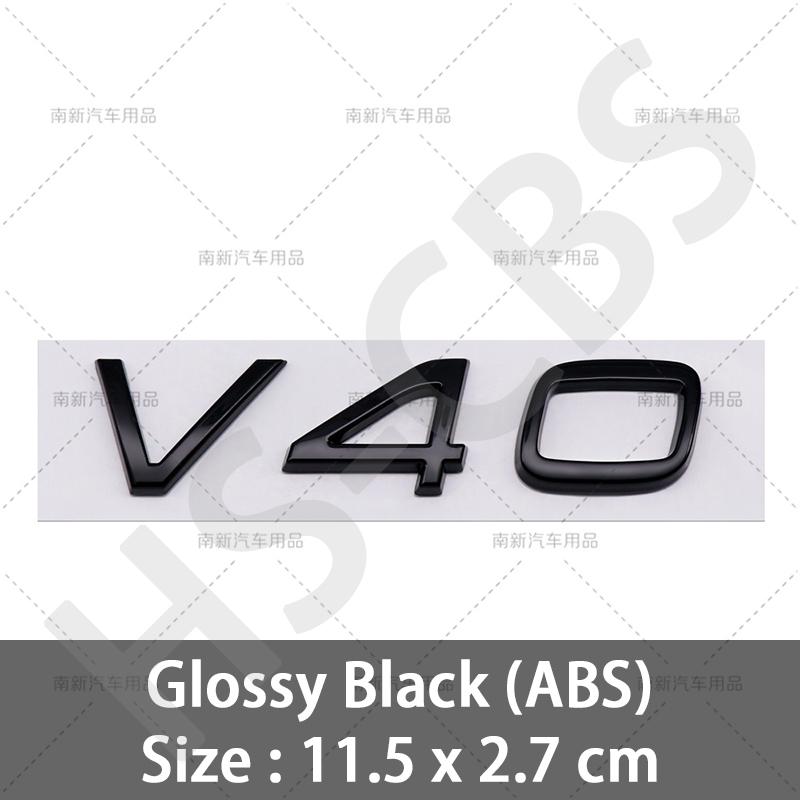 Глянцевый V40 V50 V60 V90 Шильдик Наклейка на багажник Автомобильные наклейки Для аксессуаров Volvo Логотип на задний багажник Смещаемая наклейка Автостайлинг