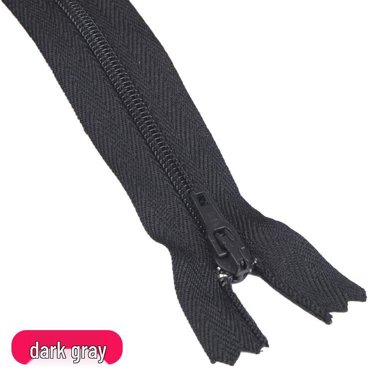 Three Force Short 20CM Nylon Zipper for Dress Pants - Colored Closed-End Fly Zipper Fabric Accessory