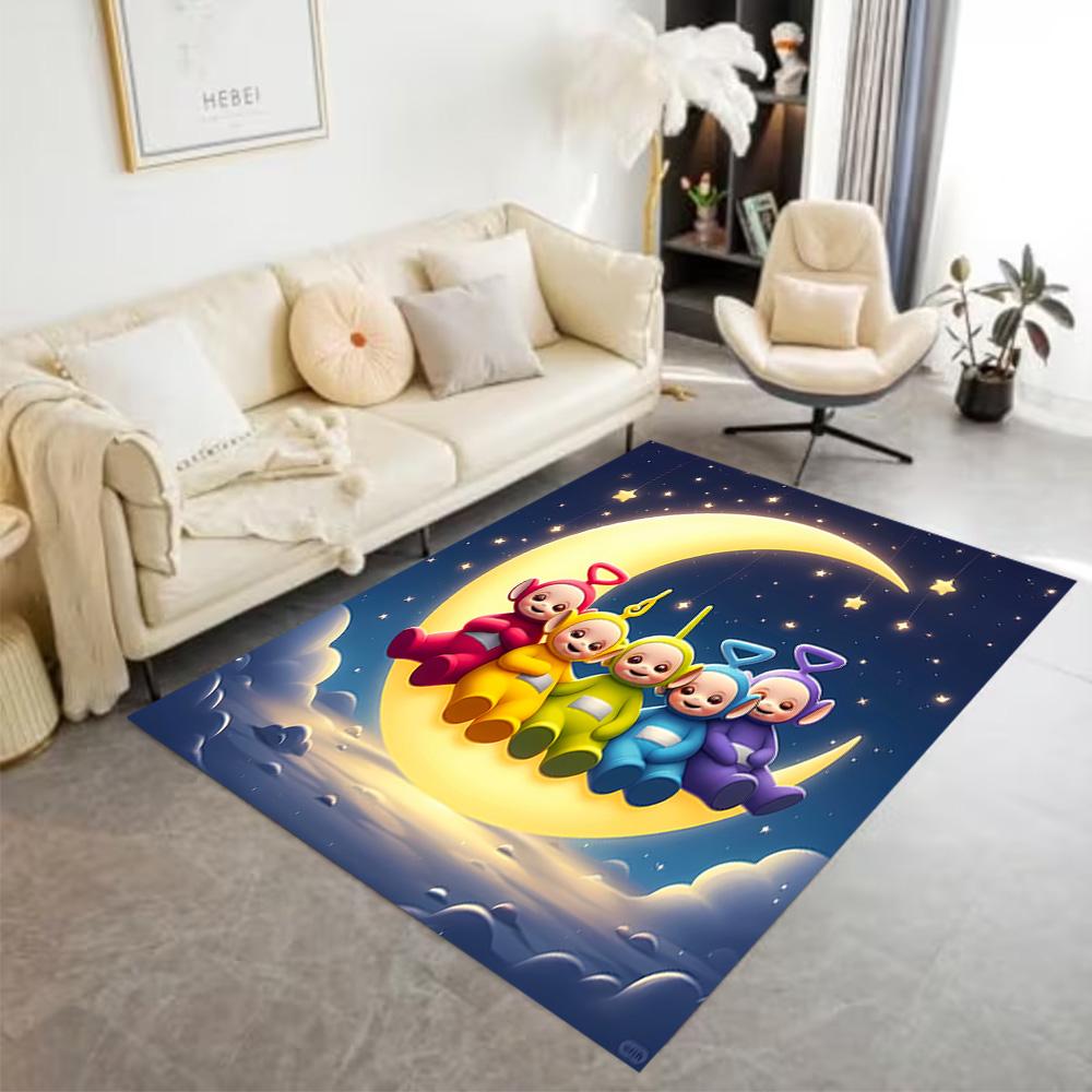 Teletubbies Moon Night Carpet Suitable for Game Room Bedrooms Kitchen Outdoor Antislip Carpet Office home decor Perfect Gift for Women/Men