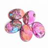 Натуральные розовые колючие устрицы, бирюзовые драгоценные камни - овальные кабошоны с плоской задней стороной для изготовления ювелирных изделий