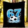 67 Theme Printed Blanket - Perfect for Couch, Bed, Travel & Outdoor Use | Machine Washable, Cozy & Durable.