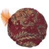 Medieval Tudors Hat with Feather Renaissances Muffin Hat Tudors Flat Cap Halloween Cosplay Costumes Halloween Cosplay
