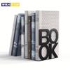 1pc Iron Bookends Book Stand Support for Home Office and Library Non Slip Rack Shelf Holder School Stationery Accessories