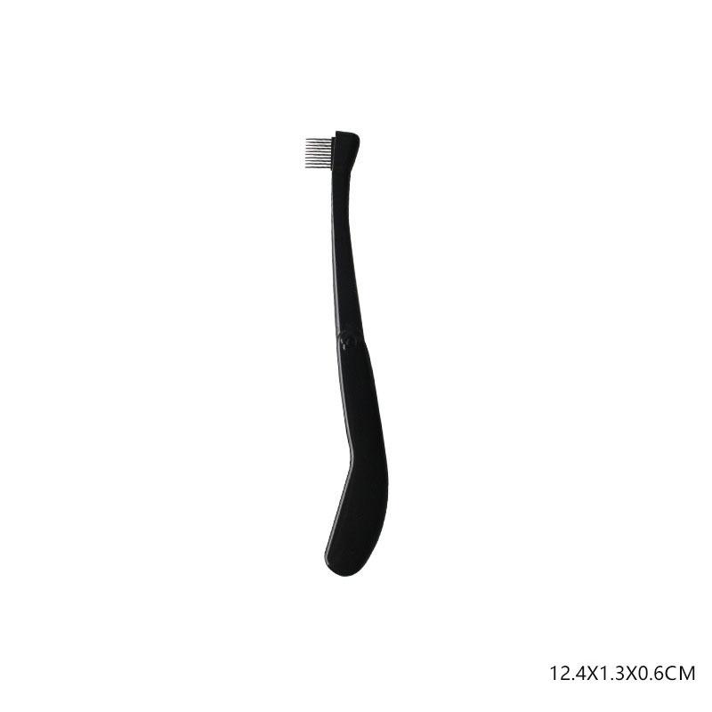 1 шт., черная складная щетка для ресниц, расческа для красоты, разделитель ресниц для макияжа, щипцы для завивки ресниц из нержавеющей стали, тушь для завивки ресниц, косметический инструмент