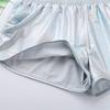 Men's Pants Shiny Metallic Low Rise Elastic Waistban Boxer Shorts Stage Performance Costume