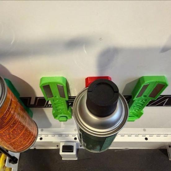 Магнитный держатель для аэрозольных баллончиков, настенный, держатель для аэрозольных баллончиков, органайзер для банок с краской и бутылок для гаража, ящика для инструментов, рабочей зоны