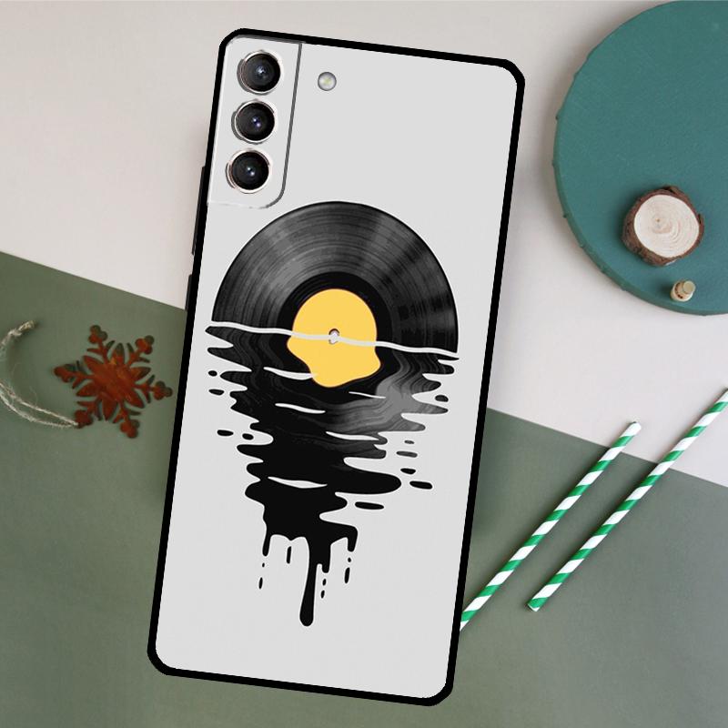 Vinyl Record Retro Phone Case For Samsung Galaxy S25 S26 Ultra S20 S21 S22 S23 S24 Plus S10 S25 FE Back Cover