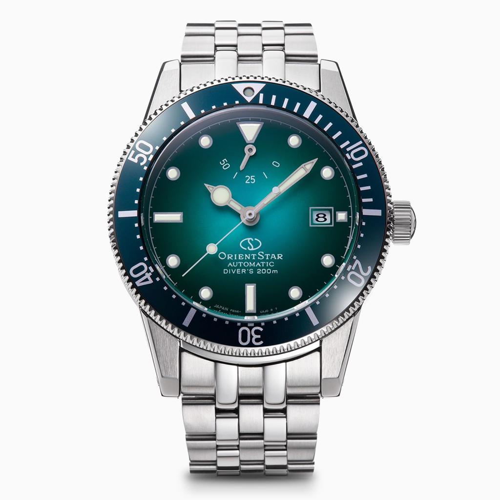Orient Star M42 F6 Diver 1964 2nd Edition Automatic Made in 200m Scuba Diving Water Green Watch, Mechanical, Japan, 2-Year Manufacturer's Warranty