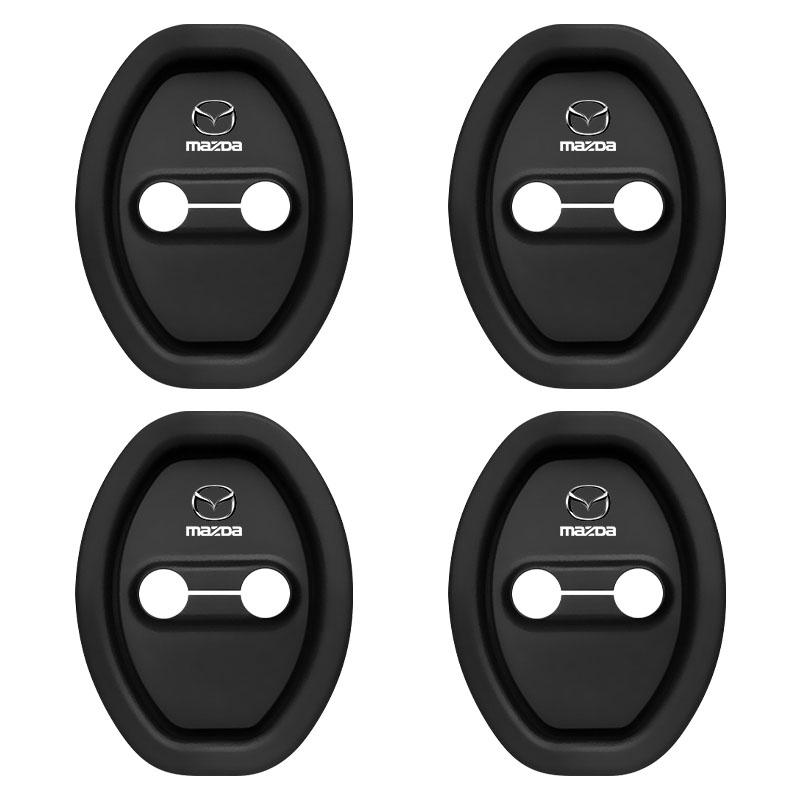 Для Mazda 2 3 4 5 6 7 8 ATENZA Axela 6 RX8 CX6 CX5 CX4 Alexa CX4 CX5 CX8 2 3 6 DJ BL BM GJ 4 шт. Накладки на стопор двери автомобиля Защитные накладки на замок двери