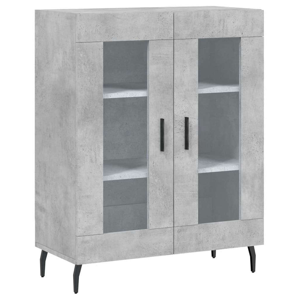 Highboard Concrete Gray 69.5 x 34 x 180 cm Particleboard