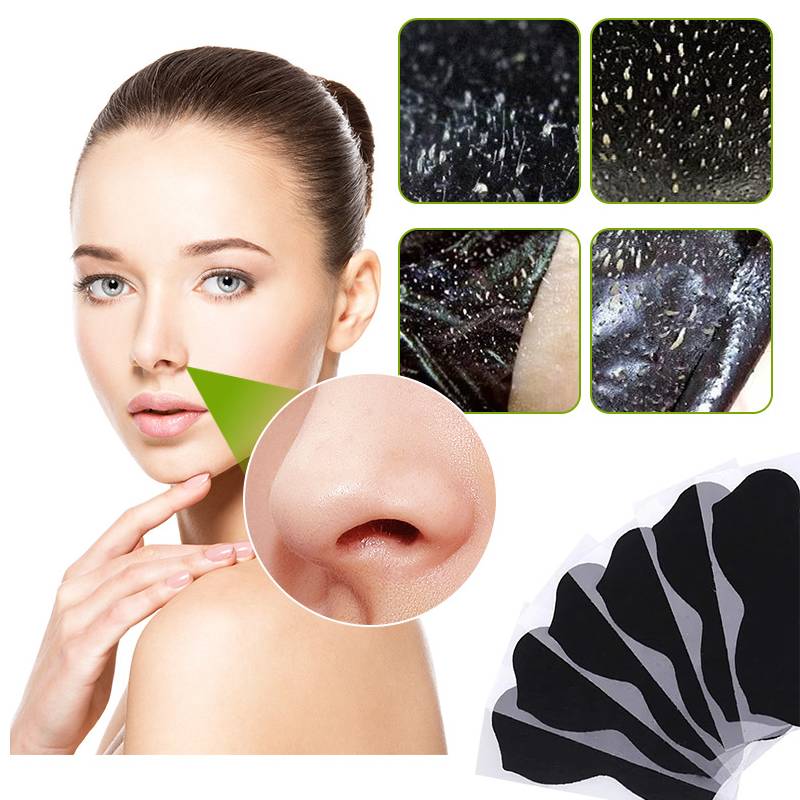 10 шт./коробка, черная маска для носа, удаление черных точек, глубоко очищающая поры, уход за кожей носа