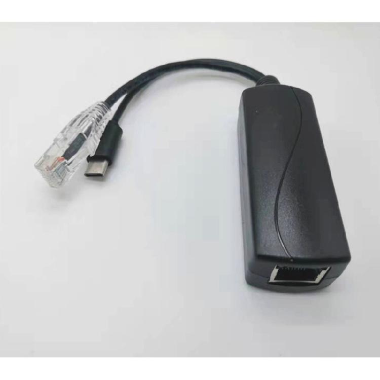 Durable Gigabit PoE Splitter for Camera PoE Separator 15cm Cable Length