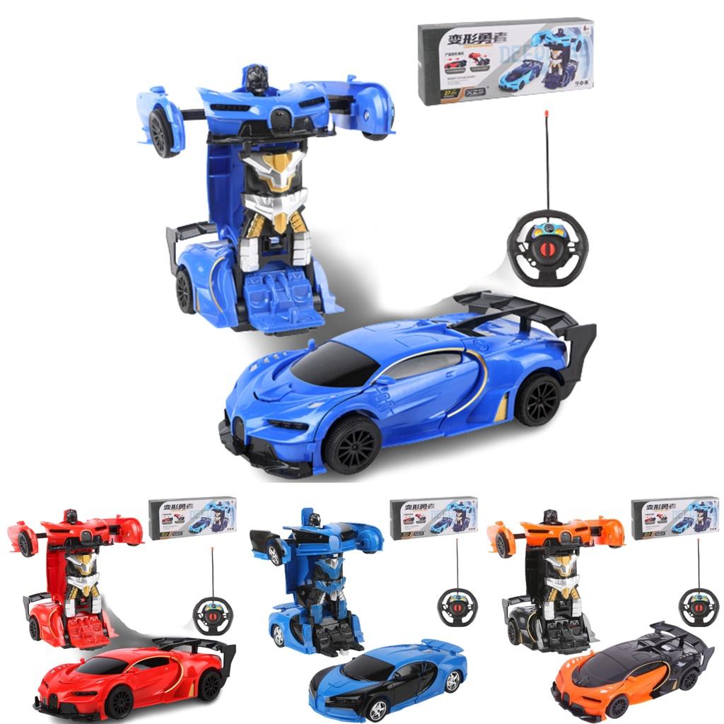 Трансформирующаяся машина-робот с дистанционным управлением 2 в 1 для детей