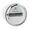 DC 9‑32V 52MM Boat Round Digital Hour Meter High Precise Hourmeter Round Gauge for RVs Yachts Fishing Boats White Dial