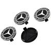 4PCS75MM Car Hub Center Cover for Mercedes Benz AMG W203 W206 W220 W205 W211 Car Wheel Center Hub Caps Benz Emblem Tire Rim Cove ZV3