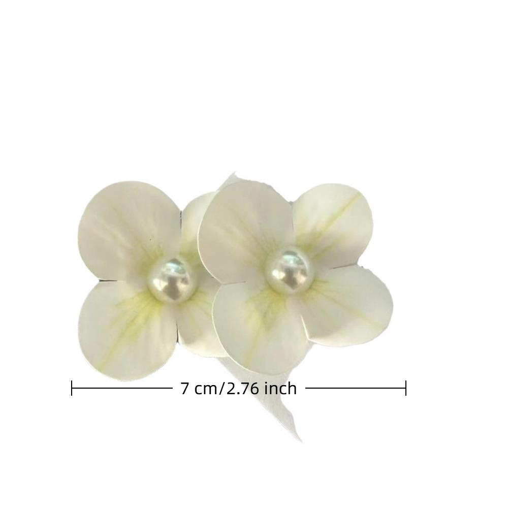 Orchid Flower Flower Hair Clip Pearl Bohemia Headwears New Orchid Hairpin  Girl