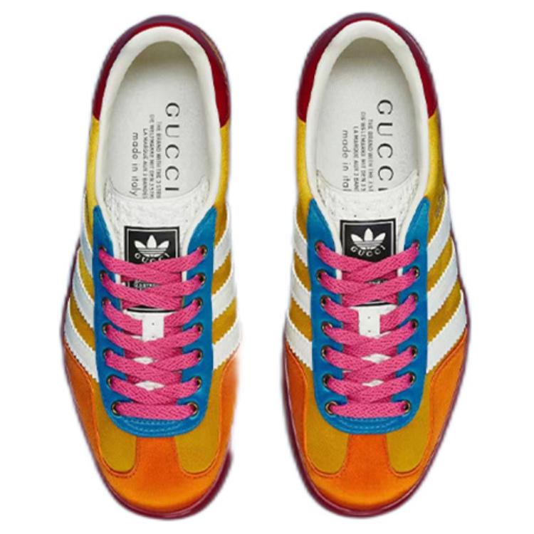 Adidas Originals Gazelle Classic Casual Training Shoes Low Top Sneakers Women Sneakers Bright-Yellow Silk-Satin 707867U7R107560