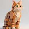 Cat Building Blocks Toy Figure Collectible DIY Model Display Compatible With ABS Plastic Bricks Set For Adults Kids Gift