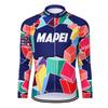 MAPEI Winter Cycling Jersey Bib Tights Set Thermal Fleece Long Sleeve Road Bike Riders Men Women