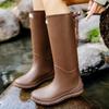 New-style Adult Rain Boots with Soft Soles: Stylish High-cylinder Waterproof Adult Rubber Shoes, Outdoor Water Boots