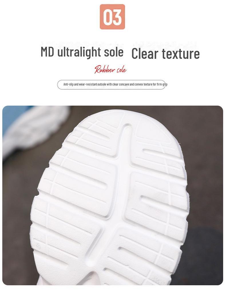 Кроссовки детские из дышащей сетки весна/осень 2024 г.: Спортивная обувь для девочек и мальчиков с полым дизайном для детей среднего и большого роста.