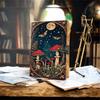 Винтажный дневник Moon & Mushroom – блокнот ручной работы с замком.